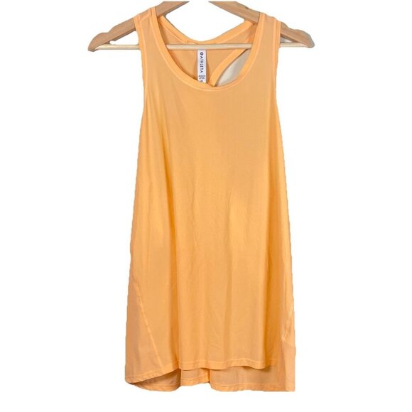 Athleta Ultimate Tank Top Racerback Orange Active Womens XL UPF Sweat Wicking - Picture 1 of 9